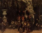 詹姆斯 蒂索 : Beating the Retreat in the Tuileries Gardens